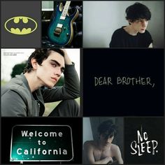 a collage of photos with the words welcome to california written on them and batman symbols