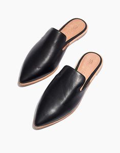 Women's Gemma Mule in Leather | Madewell How To Have Style, Minimalist Shoes, Clothing Pieces, Madewell Shoes, Women's Mules, Womens Mules, Loafer Mules