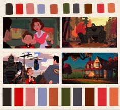 the color scheme for disney's beauty and the beast