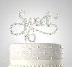 a wedding cake with the words just married on top