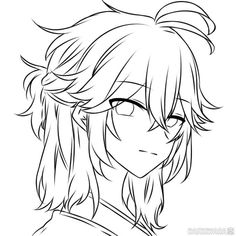 Lukisan Landskap, Manga Coloring Book, Pelo Anime, Manga Hair, Anime Lineart, Body Base Drawing, Desen Anime, Creative Drawing Prompts, Gambar Figur