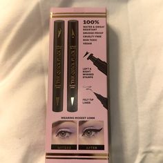 The Quick Flick - Wings Eyeliner Stamp, Felt-Tip Liquid Eyeliner, Water-And-Smudge-Proof Cat Eyeliner, Intense Black Liquid Eyeliner Pen, Modest 10mm (4mm Thickest) Winged Eyeliner Stamp, 2 Pens Nail The Winged Eyeliner Look In Seconds - Simply Line The Corner Of Each Eye With The Quick Flick Cat Eye Stamp, The Patented Original Winged Eyeliner Stamp. Then, Press To Release A Perfectly Shaped Wing. Connect The Wing To Your Eye Using The Eyeliner Marker. Your Complete Eyeliner Kit - Each Pack Includes 2 Pens For The Left And Right Eyes. One End Has The Wing Eyeliner Stamp. The Other Has A Precision Felt-Tip Eyeliner Pen That Works As A Thick Or Thin Eyeliner. For All Eye Shapes And Sizes - A Wings Eyeliner, Eyeliner Marker, Stamp Eyeliner, Wing Eyeliner, Eyeliner Stamp, Black Liquid Eyeliner, Hooded Eyelids, Felt Tip Eyeliner, Winged Eyeliner Stamp