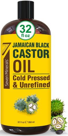 PRICES MAY VARY. ✅ PURE + Natural: Our Jamaican Black Castor Oil has only 1 ingredient: Pure Ricinus Communis (Castor) Oil. No GMOs, No added ingredients, no Hexane, just natural goodness. ✅ ECO-SIZED BOTTLE - Unlike other 16oz Oils, our pure Jamaican Black Castor Oil is stored in BIG 32oz bottles. This means you save money and we use less plastic. SMALL changes make a BIG difference for your wallet AND the environment! ✅ THICKER, HEALTHIER HAIR - Jamaican Black Castor Oil is well known to have Castor Oil For Hair Growth, Oil For Dry Skin, Castor Oil For Hair, Jamaican Black Castor Oil, Organic Castor Oil, Black Castor Oil, Thicker Eyelashes, For Hair Growth, Hair Growth Oil