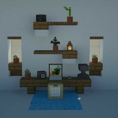 Minecraft Furniture Ideas, Little Desk