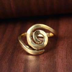 "Spiral Ring, Hypnotic Ring, Spiral Brass Ring, Swirl Ring, Gold Wired Ring, Handmade Dainty Ring, Boho Ring, Wired Band, Spiral Band Size:- All Size Available In Variation Metal:-Brass IMPORTANT NOTE....👇 1 product free gift on purchase of 3 products. You can choose the free gift as your wish. Take a screenshot of the free gift you like from my shop and send me a photo in personal message. MUST READ....👇 5 stars is my shop's priority. So contact me before leaving any negative review. I am her Double Spiral Ring, Brass Rings Handmade, Spiral Rings Gold, Gaia Statue, Wired Ring, Gold Wire Ring, Spiral Jewelry, Wire Jewelry Rings, Zodiac Rings