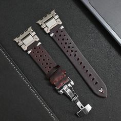 PU Leather Band For Apple Watch Ultra 2 Series 9 8 7 Luxury Strap for iWatch SE4 Leather Rectangular Apple Watch Band, Rectangular Leather Apple Watch Band, Silver Leather Rectangular Watch Bands, Apple Watch Ultra Bands, Color Bracelet, Apple Watch Ultra, Watch Ultra, Luxury Men, Color Bands