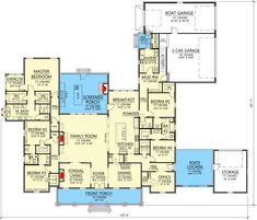 the first floor plan for this house