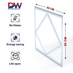 an image of a window with measurements for it