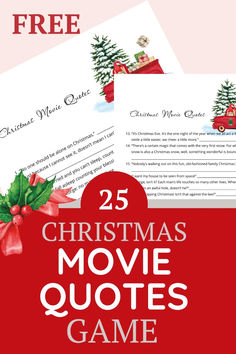 the 25 christmas movie quotes game