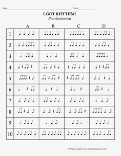 the worksheet for an i got rhythm piano practice sheet with music notes