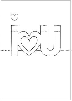 the word i love you is cut out from paper