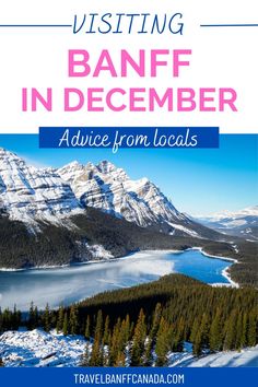 the cover of visiting banff in december advice from locals