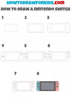 how to draw a nintendo wii game controller