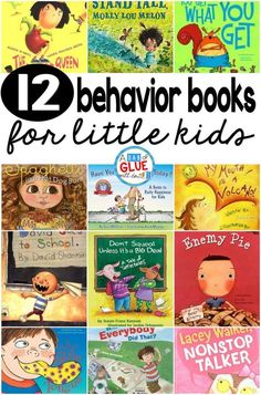 twelve children's books with the title 12 behavior books for little kids to read