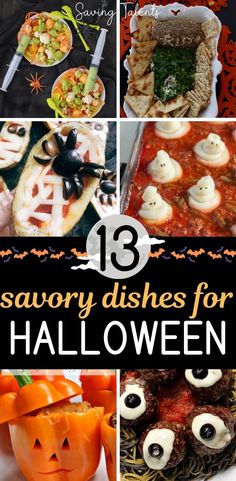 Are you throwing a Halloween party this year at your home?  Or maybe a potluck trunk-or-treat?  Whatever your Halloween plans are, we've got a list of deliciously spooky Halloween dishes that will delight your guests, your neighbors, and even your children! Spooky Dinner Ideas, Spooky Halloween Dishes, Halloween Main Dish, Savory Halloween Food, Halloween Potluck, Healthy Holiday Treats, Halloween Appetizers Easy, Party Side Dishes, Spooky Dinner