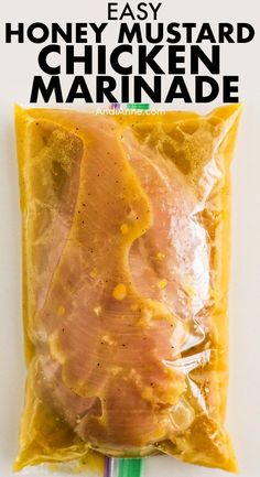 an easy recipe for honey mustard chicken marinade