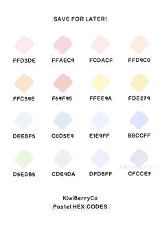 the different colors of paint swatches