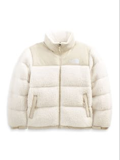 Wishlist Items Aesthetic, North Face White Puffer Jacket, Cold Jacket, White Puffer Jacket, Fall Wishlist, Nyc Fits, Winter Wishlist, White Puffer, Dr Wardrobe