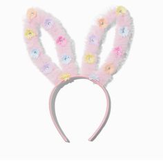 Nwt Claire’s Spring Daisies Bunny Ears Headband Pink Headband With Multicolored Daisies Ears Are Bendable One Size Fits Most Bunny Ear Headband, American Girl Doll Food, Easter Bunny Earrings, Claire's Accessories, Bunny Ears Headband, Pink Headband, Bunny Earrings, Doll Food, Disney Handbags