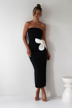 Margie Bodycon Strapless Maxi Dress | Black Black Graduation Dress, Maxi Dress Black, Cocktail Attire, Strapless Maxi, Bodycon Maxi Dresses, Strapless Maxi Dress, Unique Shoes, Black Maxi Dress