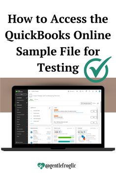 How to Access the QuickBooks Online Sample File for Testing Tracking Expenses, Home Planner, Landscape Services, Online Tutorials, Small Business Tips