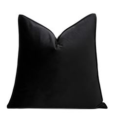 PRICES MAY VARY. 100% Grade a Velvet SOFT & COMFORTABLE MATERIAL : Made of luxurious Jacquard Fabric , the cushion case pillow cover feeling soft and comfy, bringing luxurious design and chic style to your living room. Wonderful accent pillow cover in your home QUANTITY : Sold by one piece Throw Pillow Covers (No insert). FEATURES&DESIGN:This stitched pillow case is a ingenious combination of various elements, modern and luxury, which is a Perfect Decoration for your space, Good choice for weddi Black Throw Pillows Living Rooms, Black Pillows On Couch, Cover For Couch, Black Throw Pillow, Living Room Outdoor, White Cushion Covers, 100 Grade, Couch Pillow Covers, Throw Pillows Living Room