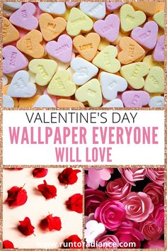 valentine's day wallpaper everyone will love with hearts, roses and candy candies