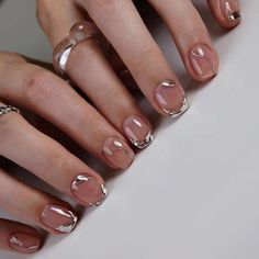 FREE SHIPPING ON ORDERS $9.95+ Buy 3 Get 1 More Free CODE: 4YOU Buy 5 Get 5 More Free CODE: 5FREE Neutral Nail Designs, Nagellack Trends, Minimalist Nail, Quick Nail, Chrome Nails Designs, Nagel Tips, Metallic Nails, Nail Forms, Short Nail Designs