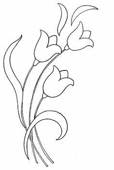 a drawing of flowers on a white background