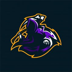 the minnesota state rams logo on a dark background