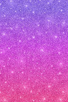 purple and pink glitter wallpaper with stars on the top, bottom and bottom half