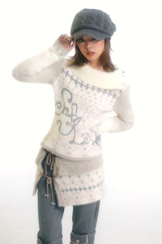 Knitted Turtleneck Sweater – Pixie Rebels Chinese Y2k, Harajuku Sweater, Pixie Rebels, Pose Study, Japanese 2000s, Fruits Magazine, Knitted Turtleneck, Fashion Girly, Y2k Harajuku