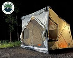 Portable Safari Tent - Quick Deploying Gray Ground Tent - Lolo Overland Outfitting Gourmet Buffet, Teardrop Campers, Air Conditioner Covers, Pvc Floor, 4 Person Tent, Car Canopy, Outdoor Fireplace Patio, Camping Needs, Garage Accessories