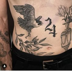 Bird Of Prey Tattoo, Terrible Tattoos, American Traditional Tattoo Ideas, Torso Tattoos, Traditional Tattoo Ideas, Tattoo Inspiration Men, Flash Tattoo Designs, Tumblr Art, Stomach Tattoos