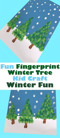 paper plate winter tree craft for kids to make