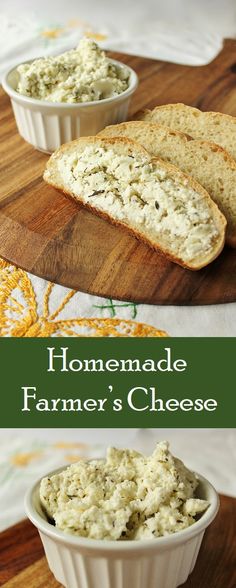 homemade farmer's cheese is the perfect side dish for any meal