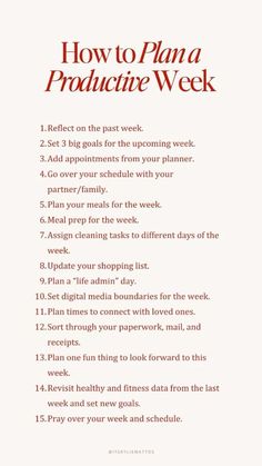 How to plan a productive week#planaproductiveweek#Plan#productivelife #productiveweek#productive Work On Self Love, How To Plan A Productive Week, Building A Routine, Weekly Goals Ideas, Self Improvement Aesthetic, Intellectual Wellness, Week Goals, Productivity Work, Personal Improvement Plan