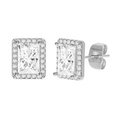 Diamond Look Cubic Zirconia Square Earring Silver DESCRIPTION: Grade AAAAA Cubic Zirconia Halo Stud Earrings 14 K Gold Plated Halo Stud Earrings, Earring Silver, Halo Earrings Studs, Square Earrings, Unisex Fashion, Fashion Earrings, Halo, Silver Earrings, Cubic Zirconia