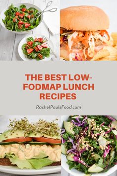 the best low - fodmap lunch recipes that are easy to make and delicious