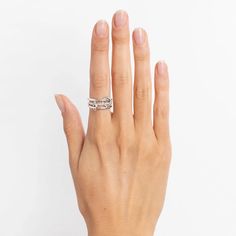 Sonny Silver Gris Linked Rings, Stone Ornaments, Luxury Jewelry Brands, Shimmer Shine, Luxury Rings, Pave Ring, Rose Yellow, Downtown Los Angeles, Ring Sizer