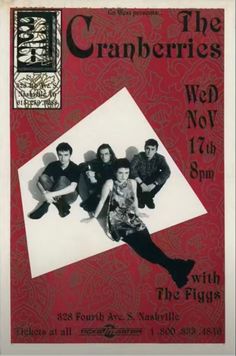 the cranberries concert poster