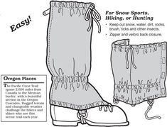 the instructions for how to wear snow boots