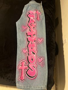 Sagittarius
Birthday
Airbrush pants Birthday Pants Paint, Birthday Pants Ideas, Painted Birthday Pants, Airbrushed Birthday Outfits, Birthday Jeans Painted, Senior Pants Aesthetic, Painted Jeans Birthday, Sweet 16 Birthday Outfit Ideas, Custom Birthday Pants