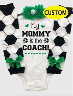 My Dad is the Soccer Coach- Daddy is the Coach- Baby girl Soccer outfit - Daddy's biggest fan soccer - CUSTOM Soccer Girls Outfits, Checkered Outfit, Hunting Baby, Soccer Outfit, Soccer Fan