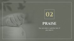 the word praise is written in white on a gray background with an image of a woman's breast