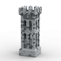 PCS: 978PCS  	Licensed from designer Sir Perceval  	Product Weight: 800g  	Come with PDF instructions  	View More Medieval Castle MOC  	Ship within 15 days Lego Skyrim, Lego Tower, Lego Landscape, Xmas Village, Mc Ideas, Tower Models, Small Castles, Lego Club