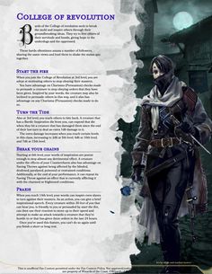 Bard Subclass Homebrew, Bard Homebrew 5e, Bard Colleges Homebrew, Bard Subclasses 5e, Bard Subclasses, Subclasses 5e, Dungeons And Dragons Rules