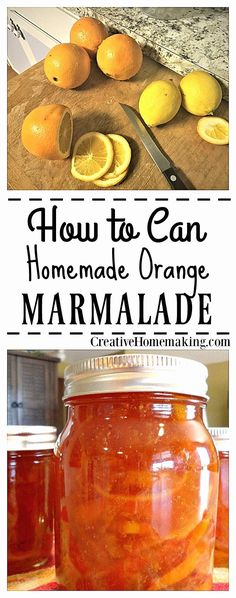 how to can homemade orange marmalade