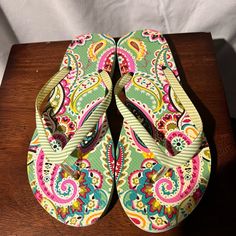 Please Feel Free To Ask Questions Vera Bradley, Women's Shoes Sandals, Shoes Sandals, Sandals, Women Shoes, Green, Pink, Women Shopping, Color