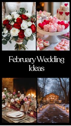 charming February wedding ideas Wedding Ideas Romantic, Elegant Wedding Colors, Romantic Themes, Winter Weddings